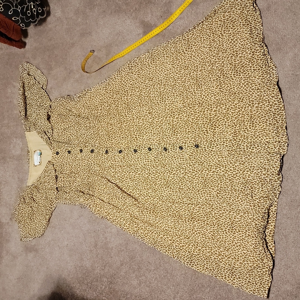 Anthropologie Cheetah Print Dress